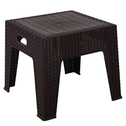 Nibras Τραπέζι Κήπου Rattan 45x45cm Καφέ - Season Home