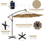 Season Home Ομπρέλα Κήπου 350cm Με LED Φωτισμό - Season Home