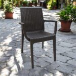 Elit Πολυθρόνα Κήπου Rattan Καφέ - Season Home