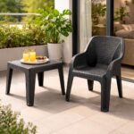 Babel Πολυθρόνα Κήπου Rattan Καφέ - Season Home