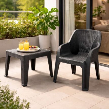 Babel Πολυθρόνα Κήπου Rattan Καφέ - Season Home